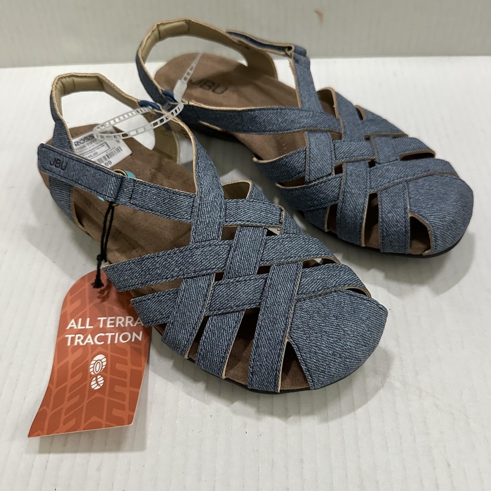 JBU Shoes Womens Size 6 Blue Bonnie Encore Fisherman Sandals All Terra Comfort